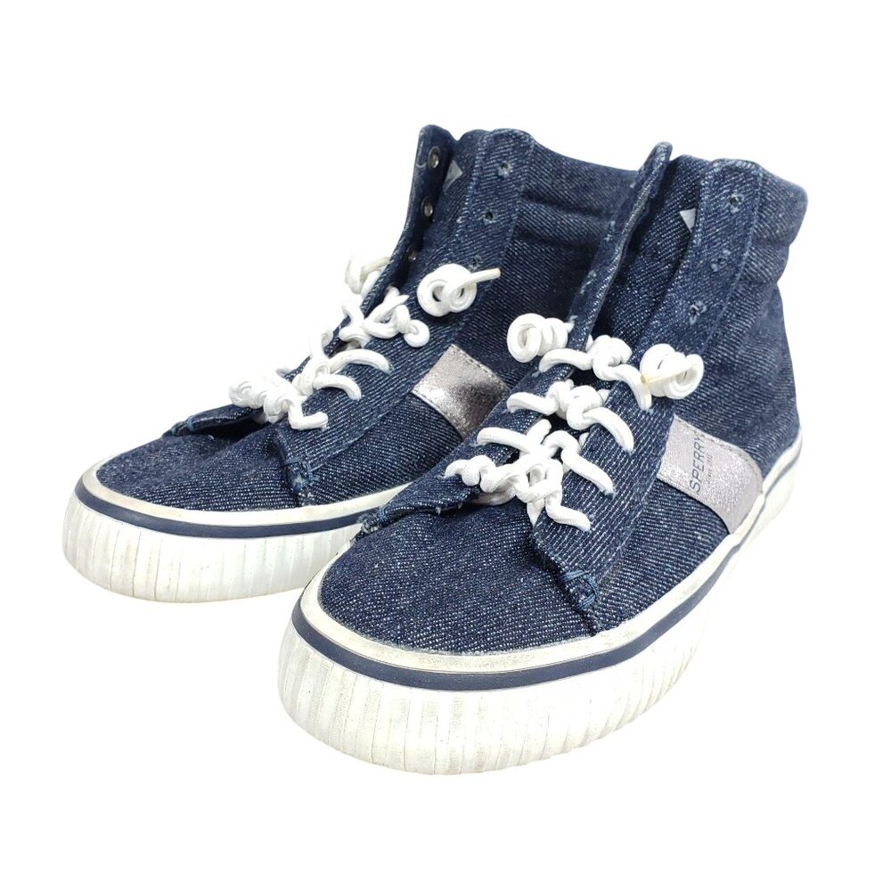 Sperry High Top Sneakers Women's Size 6.5 Blue